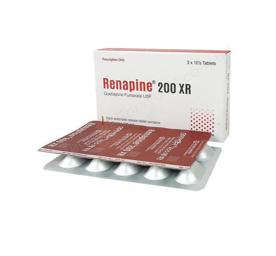 Renapine XR- 通用的 QUETIAPINE FUMARATE- Renata制药有限公司