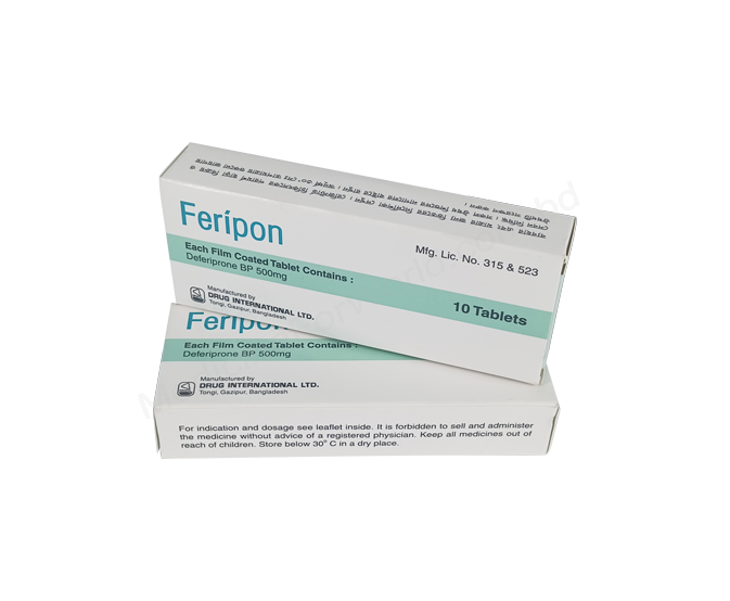 Feripon- Generic Deferiprone- Drug International Pharma