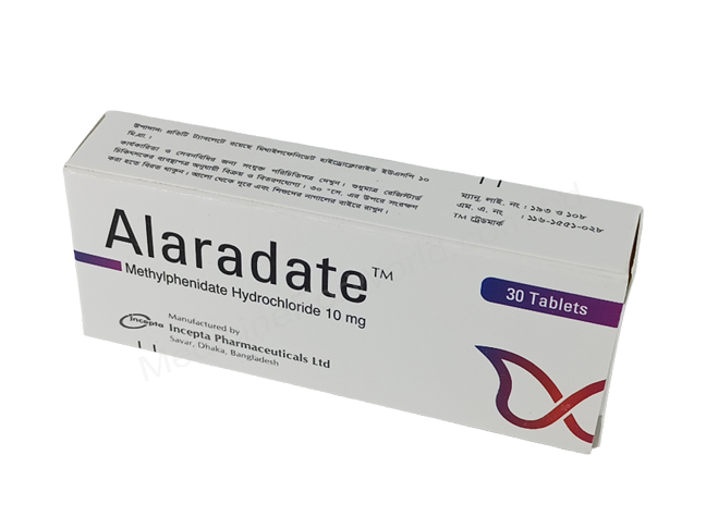 Alaradate- Родовое Метилфенидат гидрохлорид- Incepta Pharma