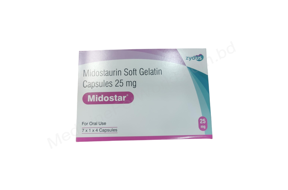 Midostar- Родовое мидостаурин- Zydus pharma