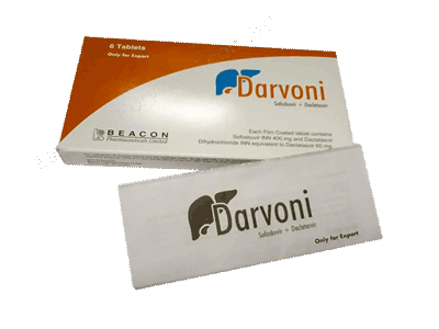 Darvoni- Родовое Софосбувир  + Даклатасвир- Beacon Pharma