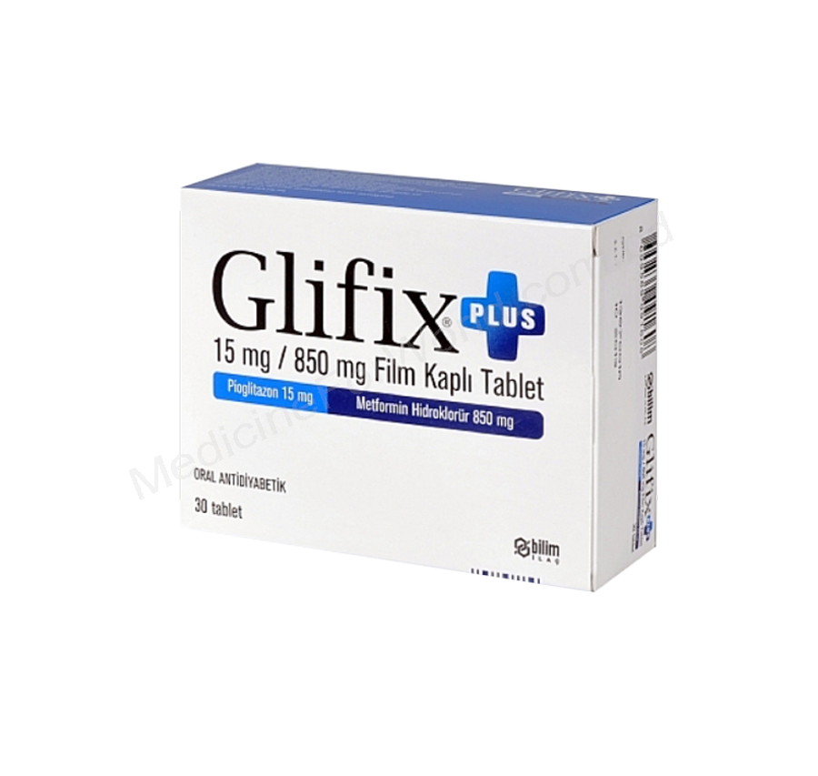 GLIFIX PLUS- Generic PIOGLITAZONE + METFORMIN- BILIM Pharma