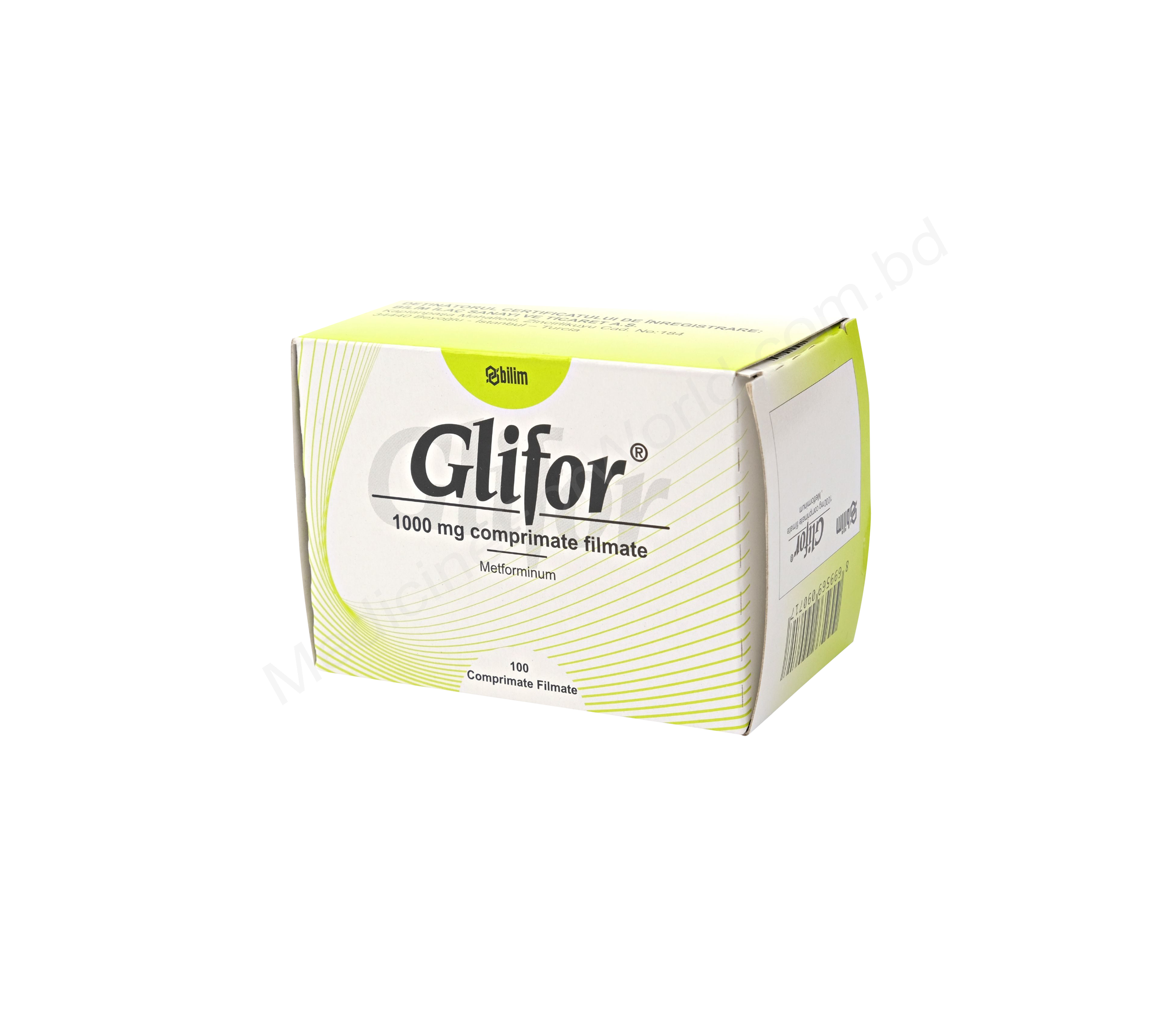 GLIFOR- Generic METFORMIN HYDROCHLORIDE- BILIM Pharma