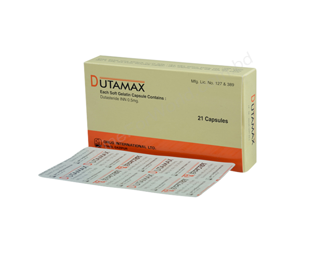 Dutamax- Generic Dutasteride- Drug International Pharma