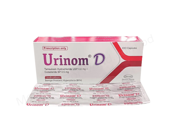 Urinom D- Generic Tamsulosin Hydrochloride + Dutasteride- Opsonin Pharma